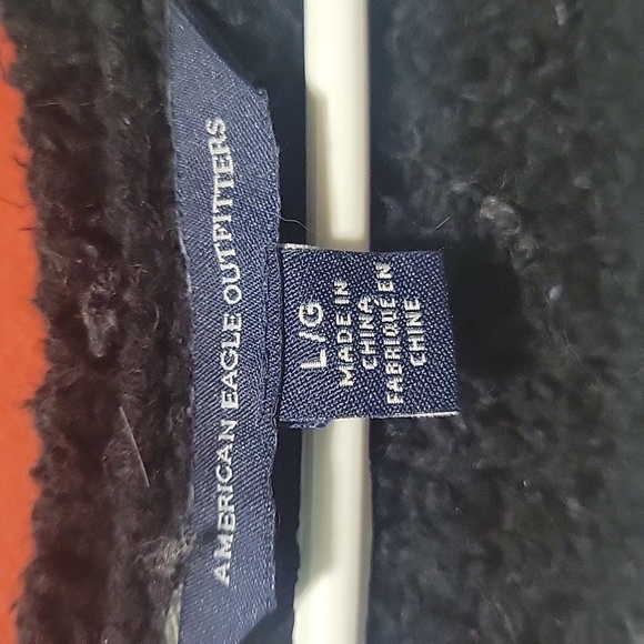 American Eagle Outfiters Women's Black And White Striped Open Knit Sweater Large - Picture 4 of 6